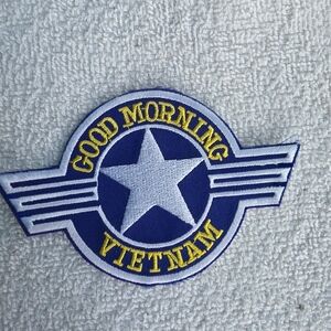 Disney Good Morning Vietnam Blue and Yellow Star Patch Vintage Collectible
